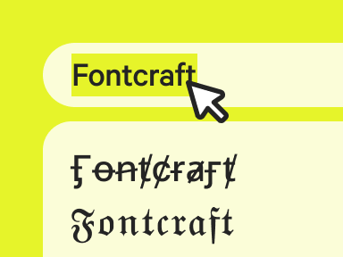 Digite seu texto no gerador de letras glitch
