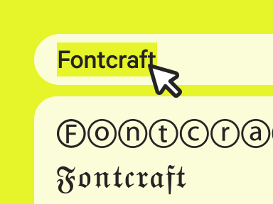 Type your text into the bubble font generator