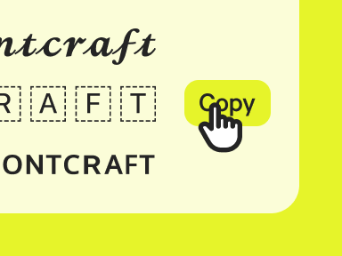 Copy your favorite Minecraft font