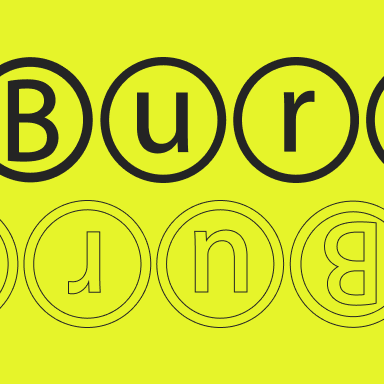 Cómo se ven las letras burbuja
