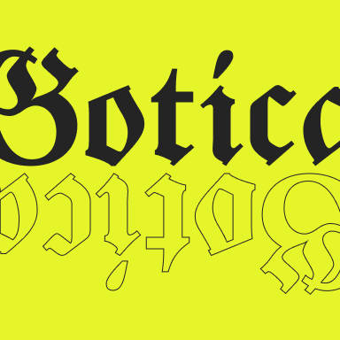 Cómo se ven las letras góticas