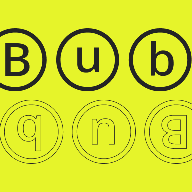 What bubble fonts look like