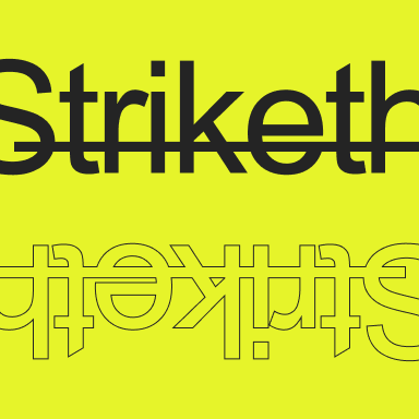 What strikethrough text looks like