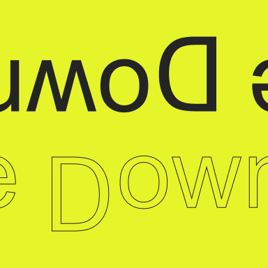 What upside down text looks like